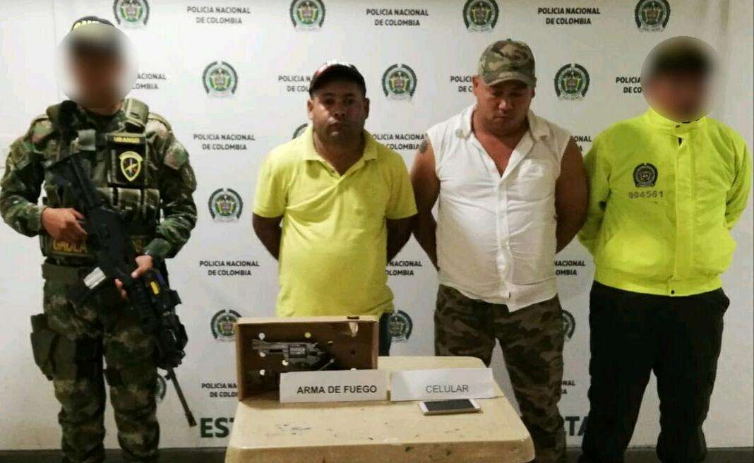 Cayeron por porte ilegal de armas de fuego en Tierralta