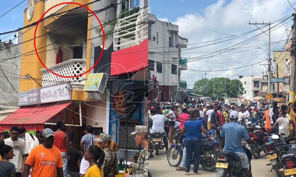 En video, pánico causó incendio en plena zona céntrica de San Antero