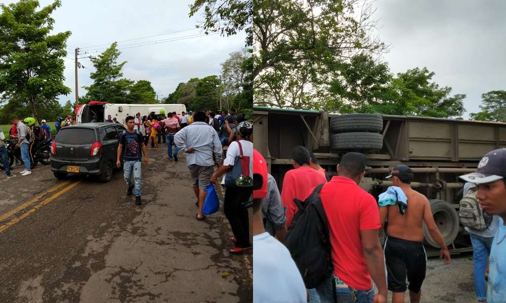 Aparatoso accidente en la vía Tolú – San Onofre dejó varios heridos