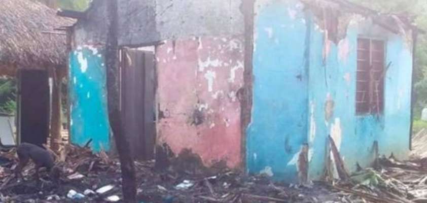 Voraz incendio consumió una casa en zona rural de Ciénaga de oro