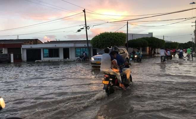 Tormenta eléctrica dejó a algunos sectores de Montería bajo agua y sin luz