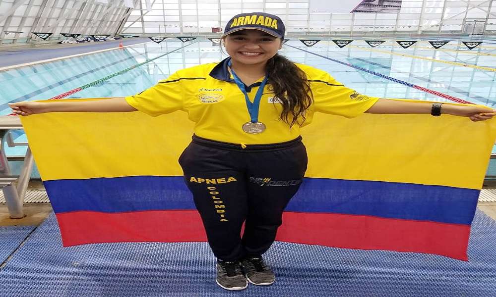 Teniente de Corbeta de la base de Coveñas, ganó medalla de plata en Campeonato Panamericano de Apnea Indoor