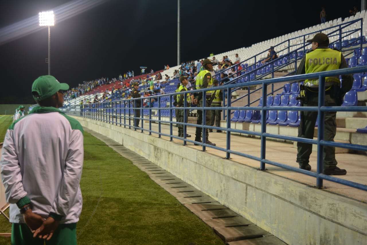 Policía activó dispositivo de seguridad para el partido Jaguares – Unión Magdalena