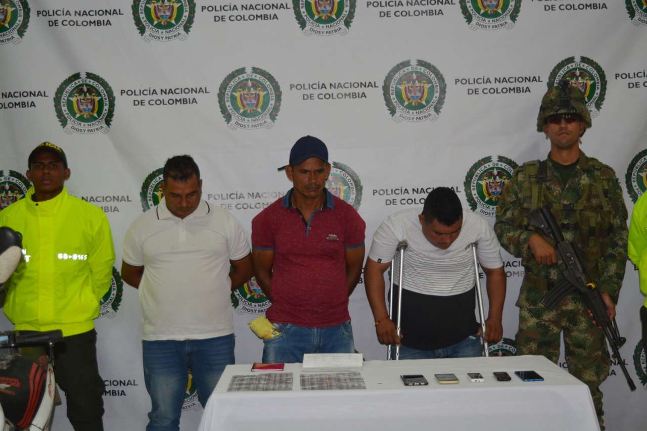 Capturan a tres personas por concierto para delinquir en zona rural de Montería