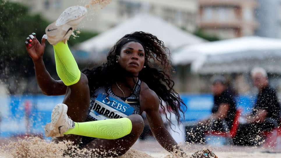 Mal día para la colombiana, Caterine Ibargüen fue sexta en el salto triple de la parada de Mónaco