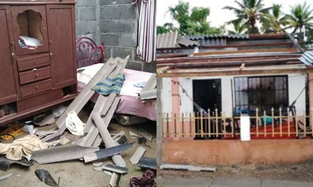 Vendaval causa de nuevo estragos en Córdoba, en San Pelayo varias casas quedaron destechadas