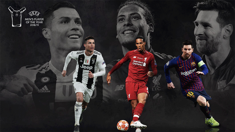 Messi, Cristiano y Van Dijk: nominados al Premio Jugador del Año de la UEFA