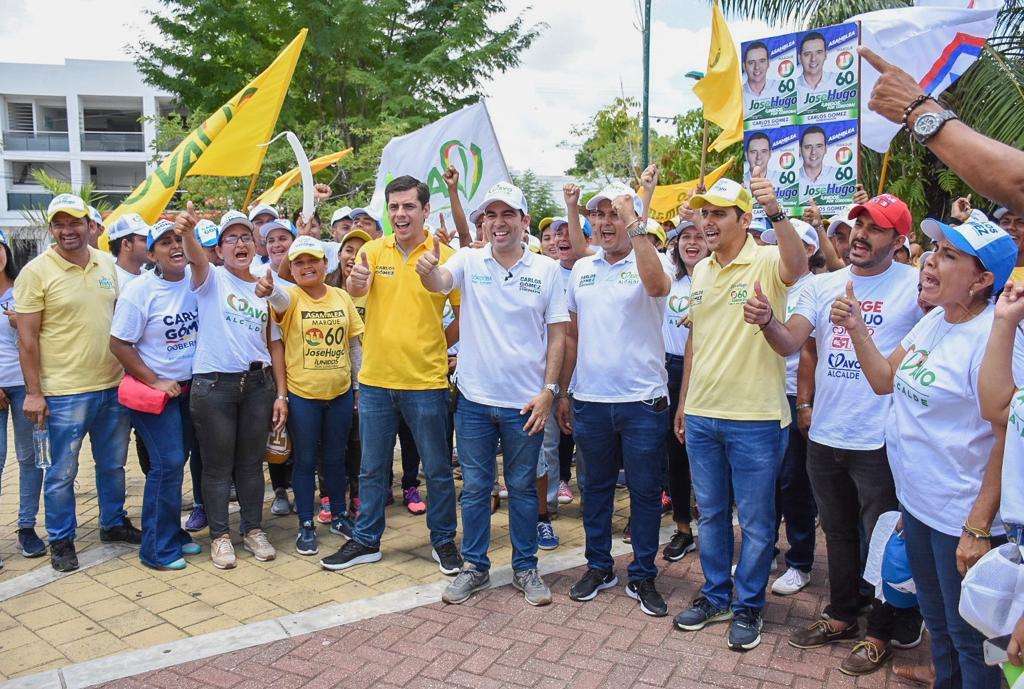 Carlos Gómez recibe  gran respaldo en Sahagún