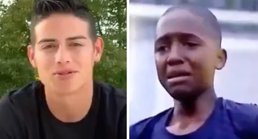 [Video] James Rodríguez también se conmovió con la historia de Johan Salas y le envió un mensaje especial