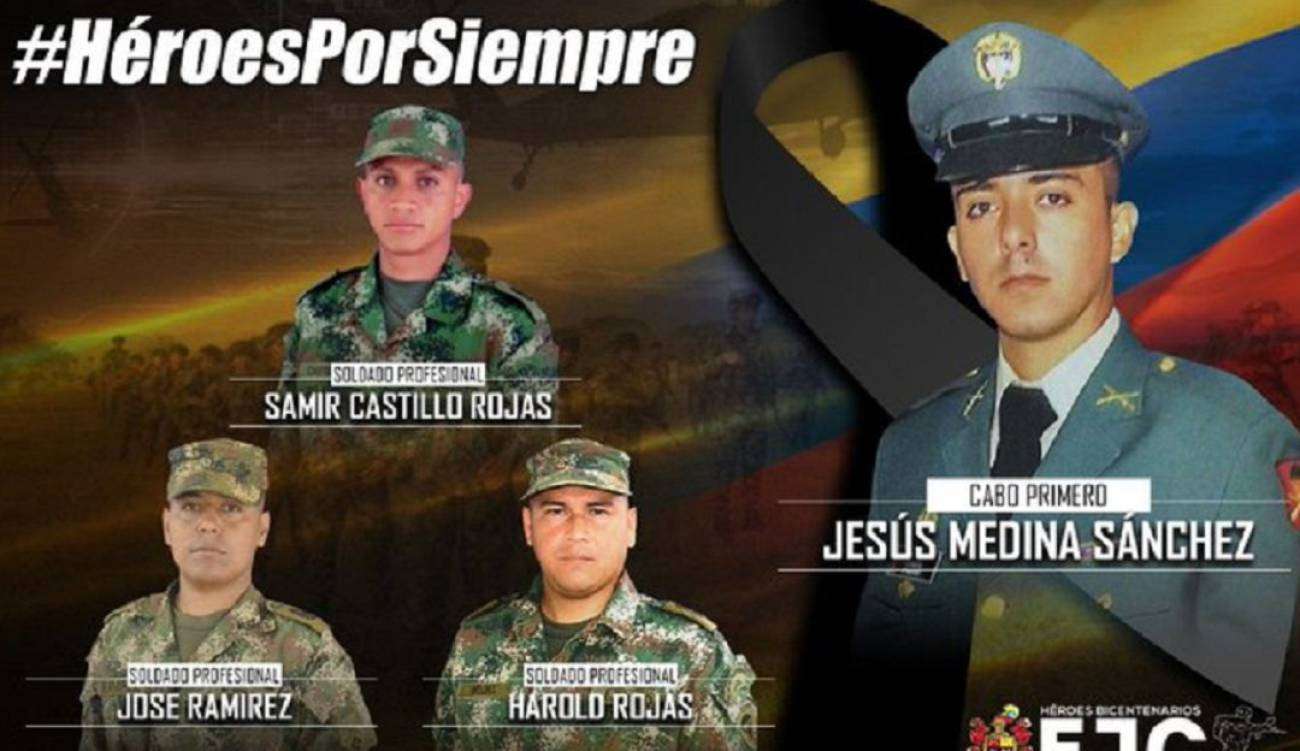 Identifican a los soldados asesinados en Caucasia