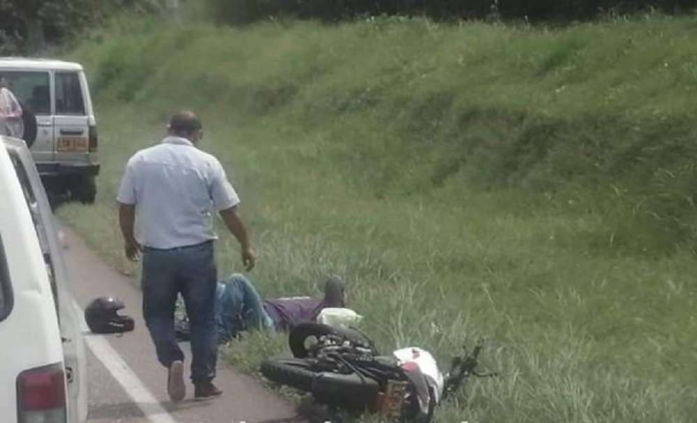 Un herido dejó accidente de tránsito en la vía Sahagún – Chinú