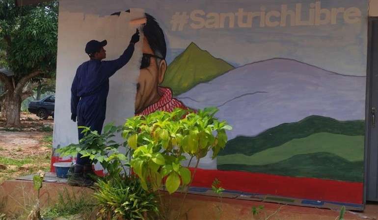 Borraron mural dedicado a ‘Santrich’ en zona de reincorporación
