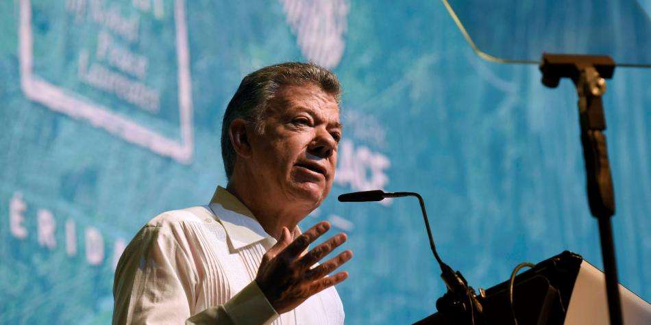 Expresidente Santos asegura que no desfallecerá en su búsqueda de la paz