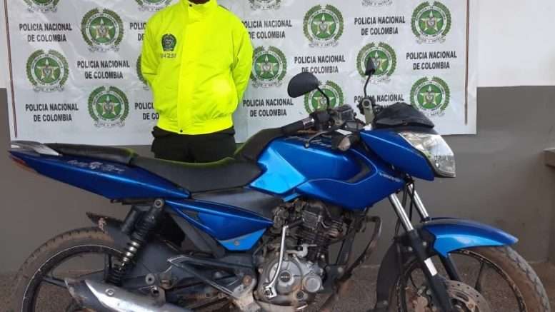 Policía recuperó moto robada en Ayapel