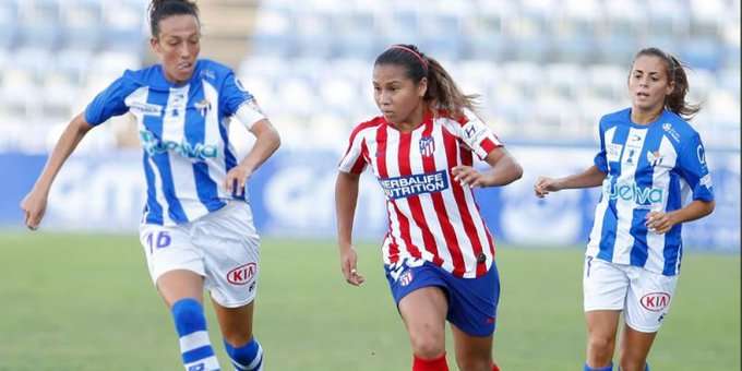 Leicy Santos debutó con el Atlético de Madrid