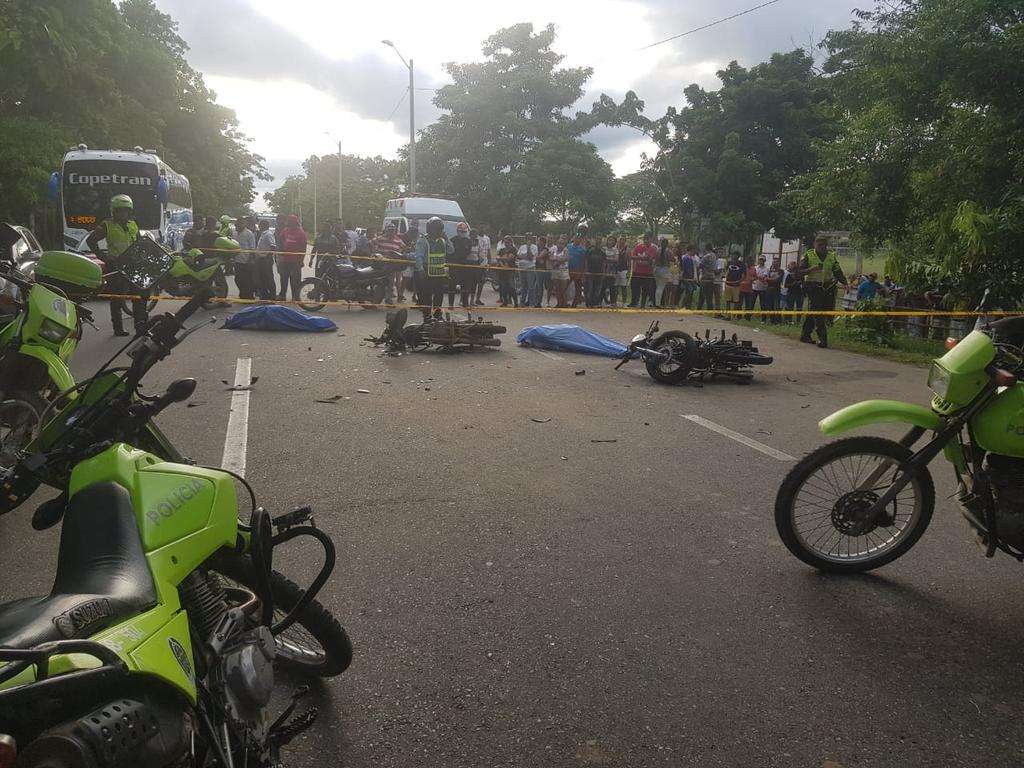 Accidente de tránsito en Cereté deja dos personas muertas