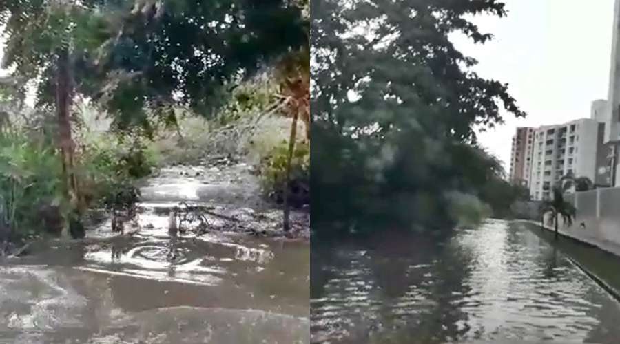 No aguantan más, habitantes de La Castellana no pueden salir de sus casas por estancamiento de agua, exigen soluciones a la Alcaldía