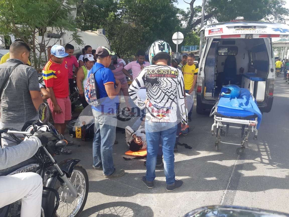 Un herido dejó accidente de tránsito en la Circunvalar de Montería