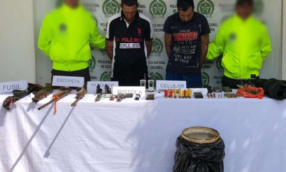 Los capturaron con armamento de largo alcance en el sur de Córdoba