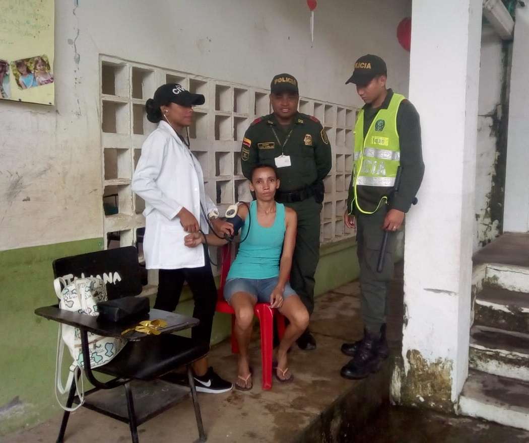 Policía realizó brigada integral de salud en Lorica