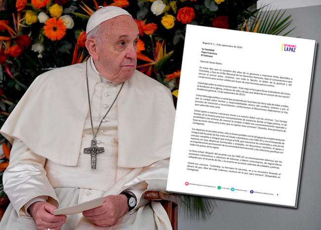 Piden al papa Francisco velar por el acuerdo con las Farc