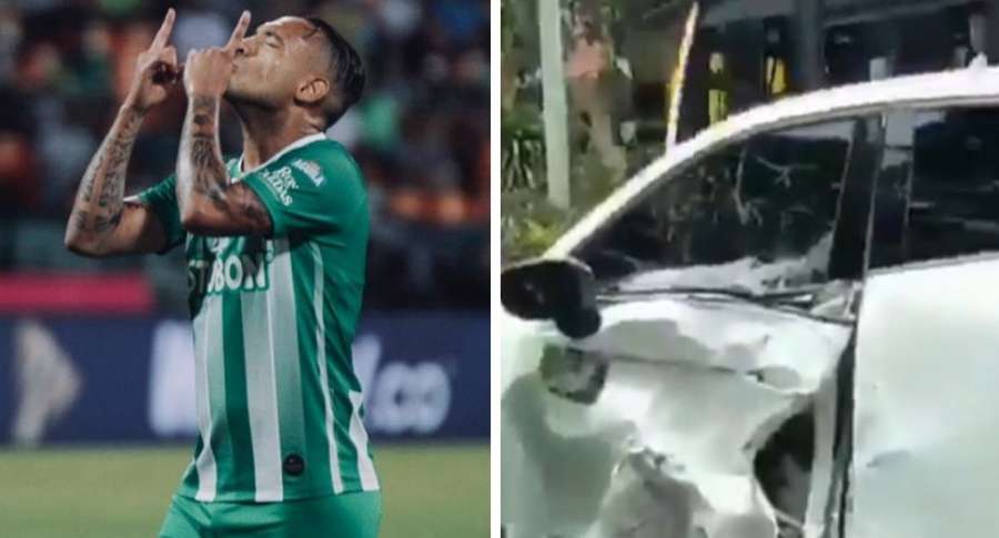 [Video] Jarlan Barrera sufrió un accidente de tránsito tras salir de un entrenamiento de Atlético Nacional