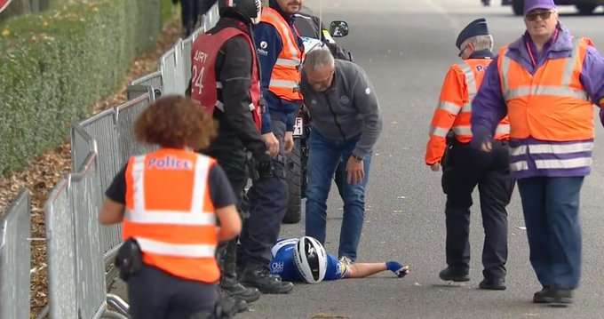 Fuerza monteriano, Álvaro Hodeg sufrió una grave caída en el Tour de l’Eurométropole