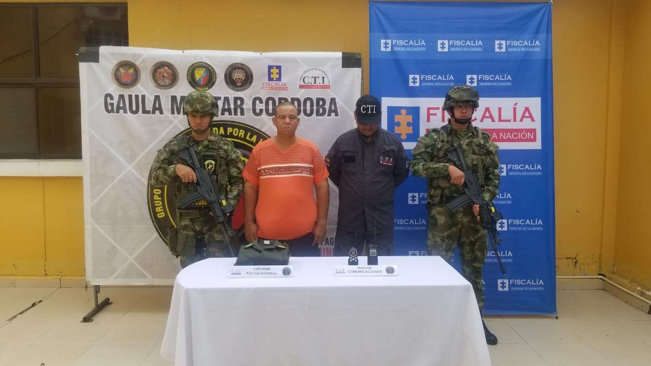 Capturan a alias ‘El Flaco’, jefe de sicarios del Clan del Golfo