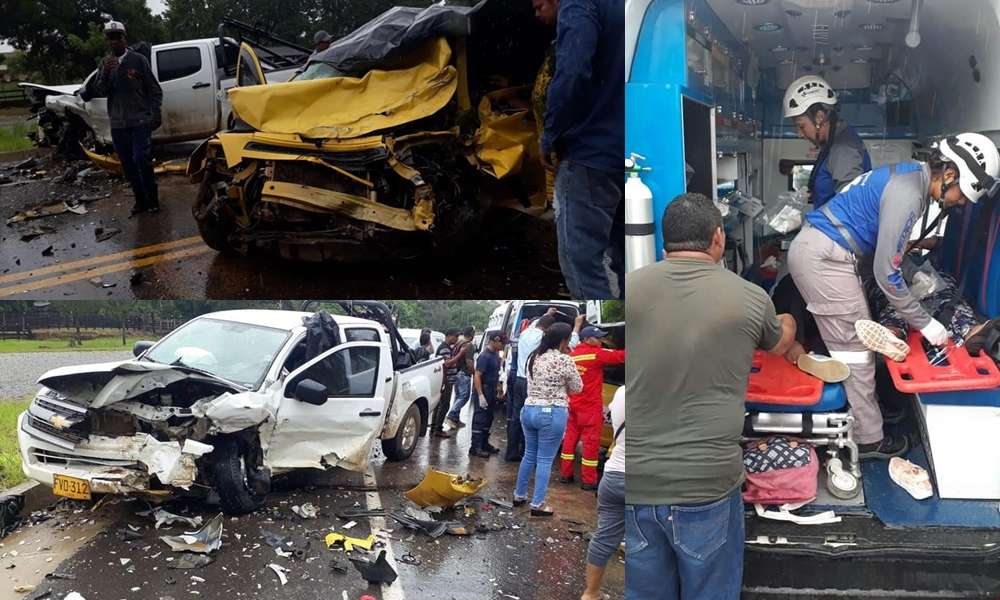 Aparatoso accidente de tránsito en Caucasia dejó varios heridos
