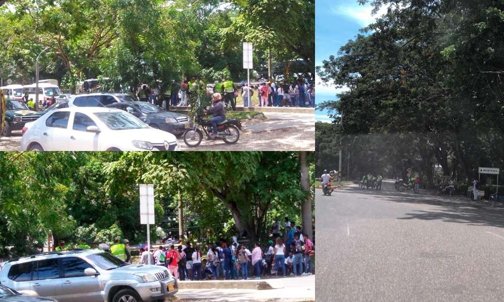 Se sumaron al paro nacional, estudiantes de la Universidad de Córdoba bloquean la vía Cereté – Montería