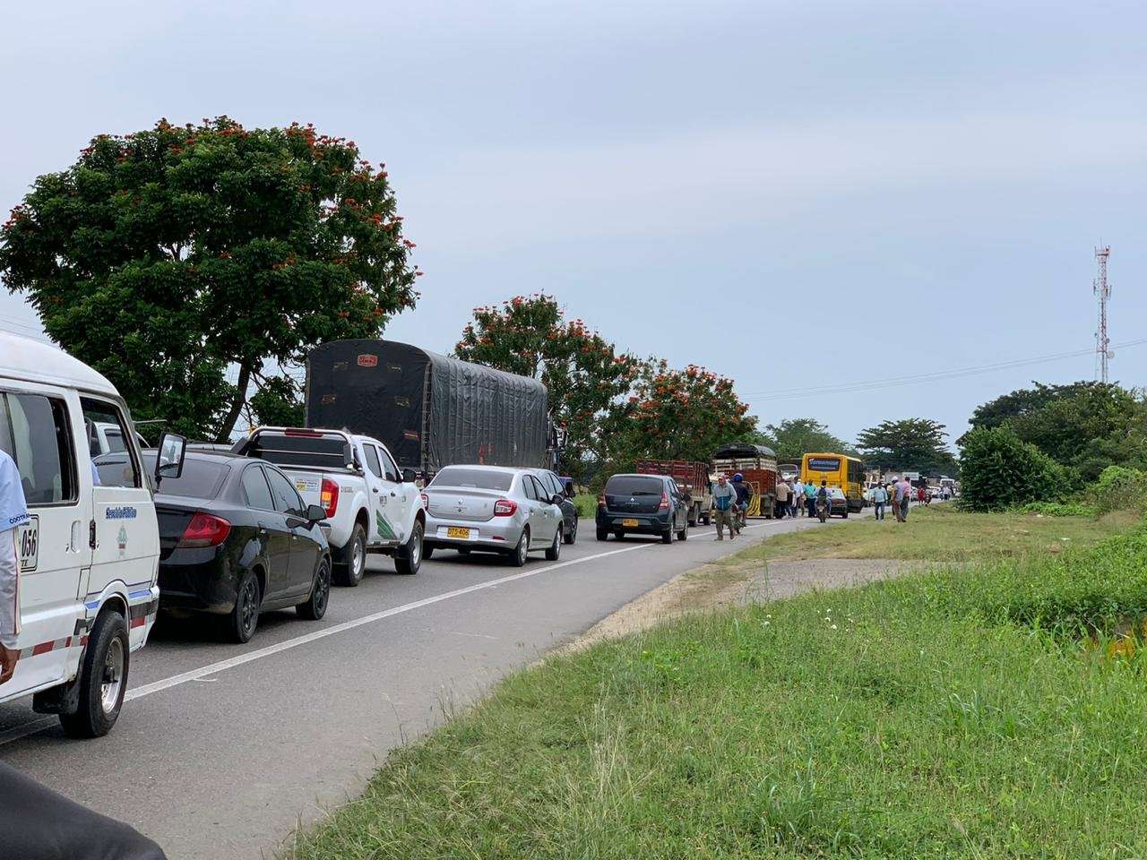 Por falta de energía bloquearon la vía Cereté – Ciénaga de Oro