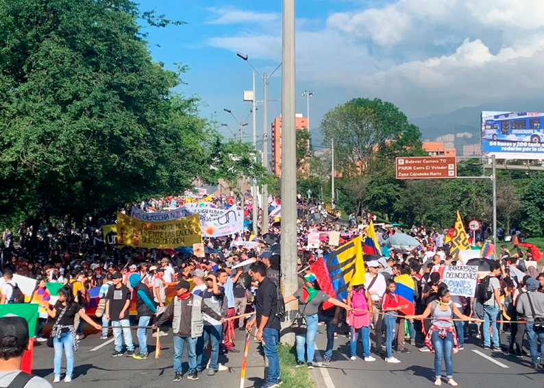 Con tranquilidad transcurren las marchas en Medellín