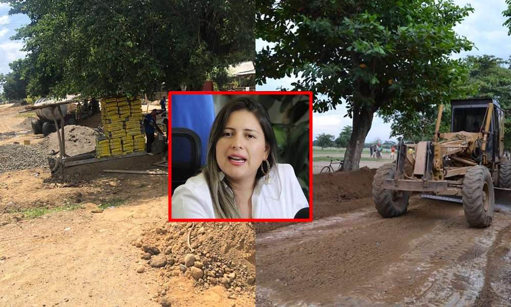 ¿Gato por liebre? Antes de finalizar mandato de alcaldesa María Alejandra Forero, en San Pelayo inician obras de placa huella sin interventoría