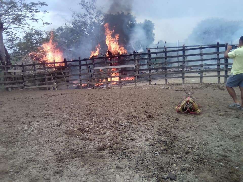 Incendio dejó a una familia en la calle en zona rural de Montería