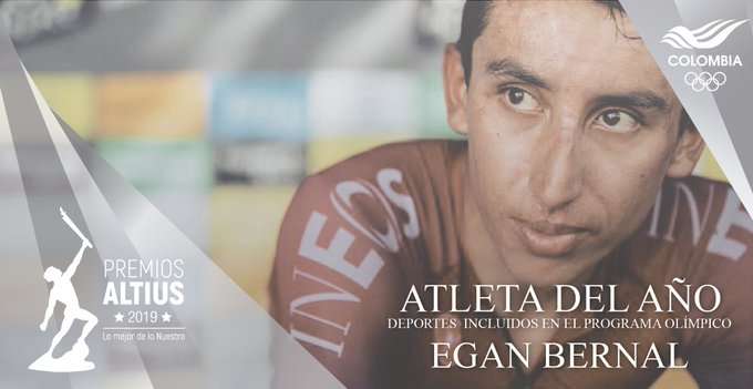 Merecido: Egan Bernal y María José Rodríguez escogidos como los Atletas del Año Premios Altius 2019