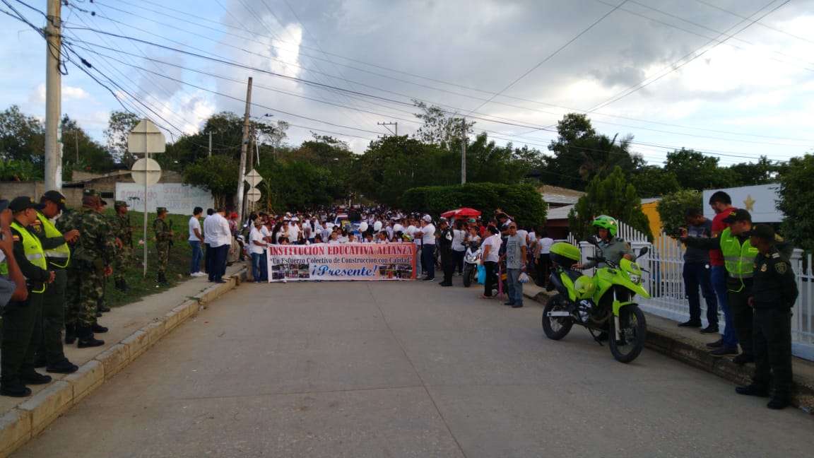 En San Andrés de Sotavento marcharon por el asesinato de la pequeña Abigail Gómez