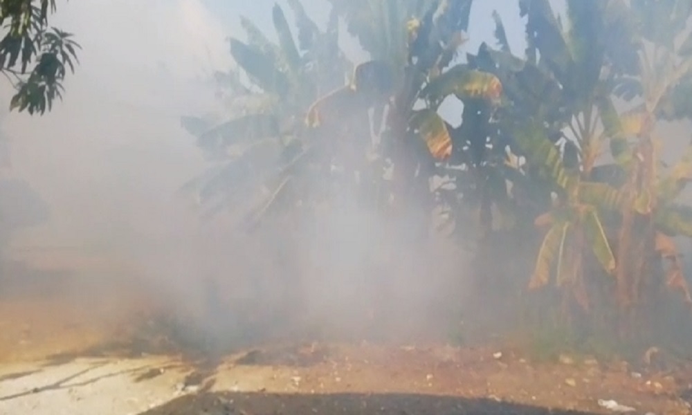 En Montería, incendio forestal amenazaba con extenderse a varias viviendas