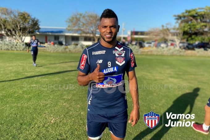 Miguel Ángel Borja ya inició los entrenamientos con Junior