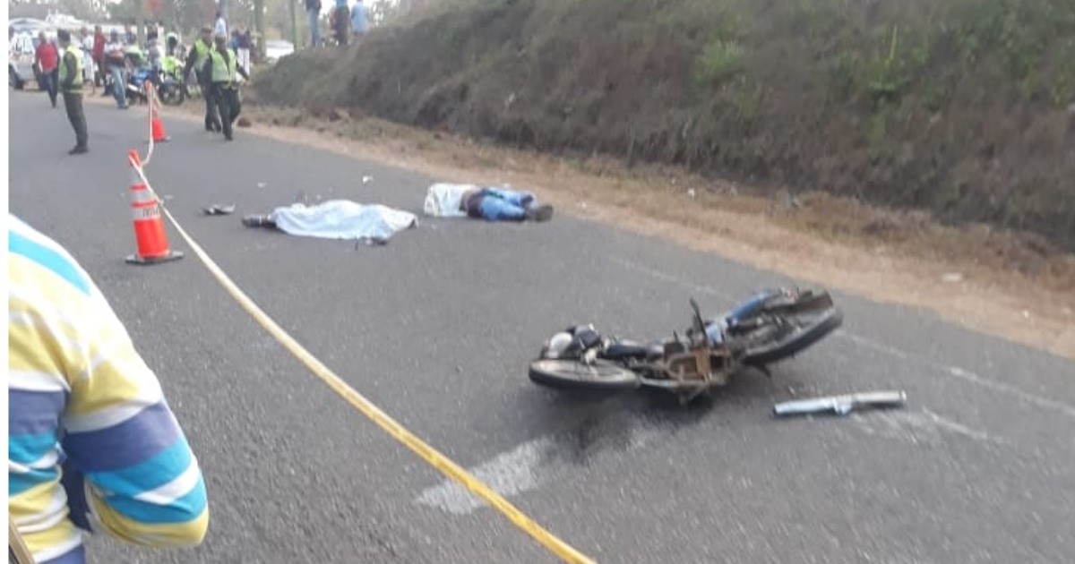 Dos muertos dejó accidente de tránsito en la vía El Viajano – La Ye