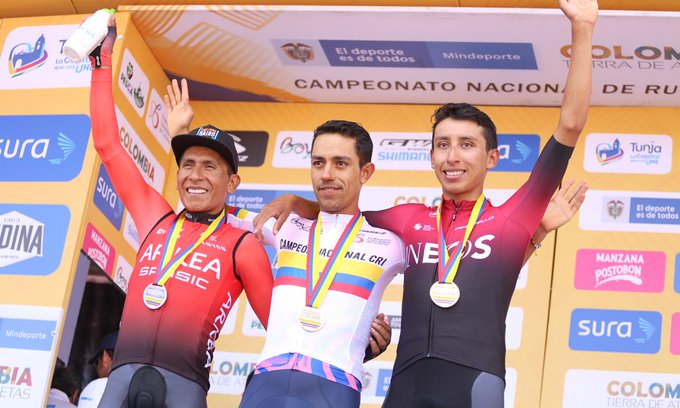 Daniel Martínez, campeón de la contrarreloj élite del Campeonato Nacional de Ruta