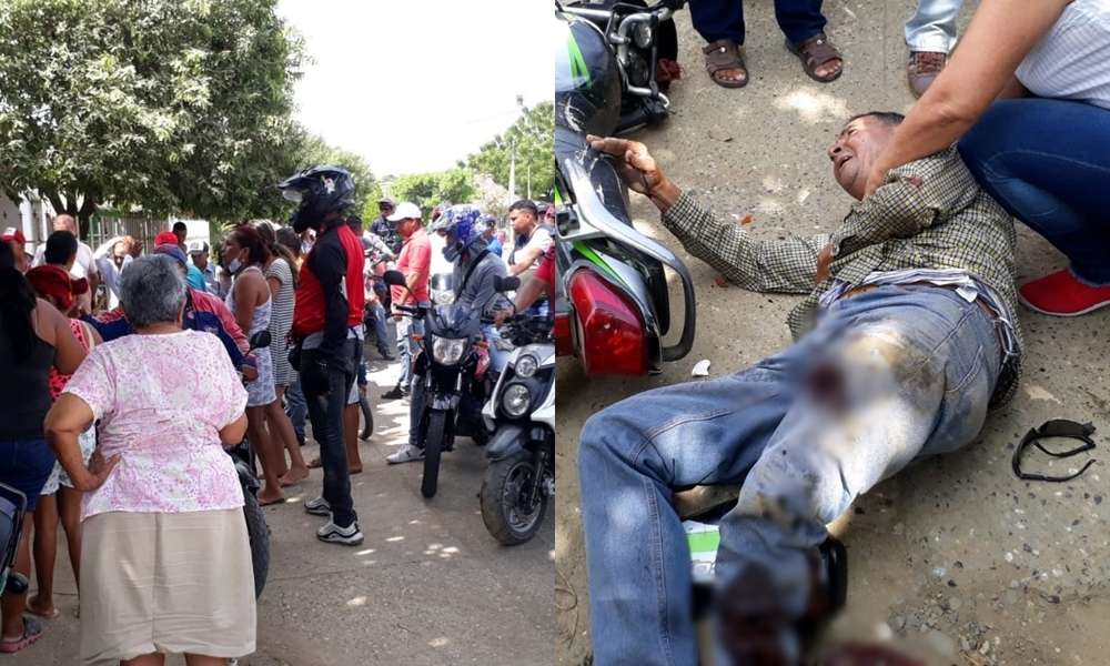 Motociclista fue embestido por una camioneta en Cereté