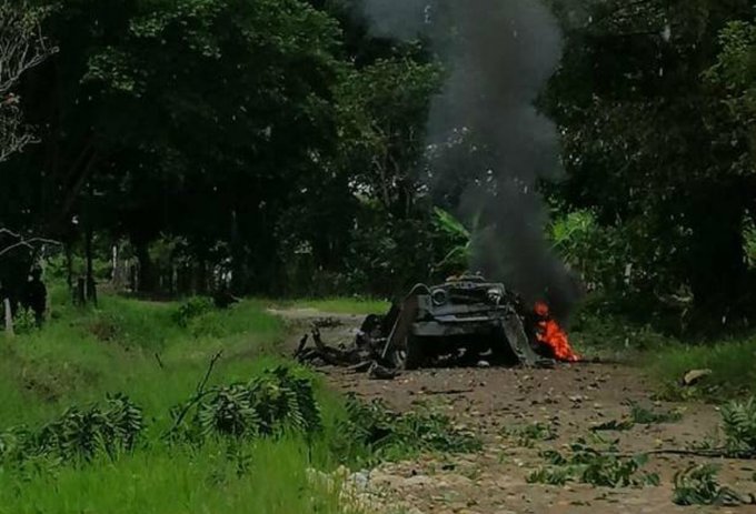 ¿Arrancó el paro armado? Detonan carro bomba cerca de una base militar