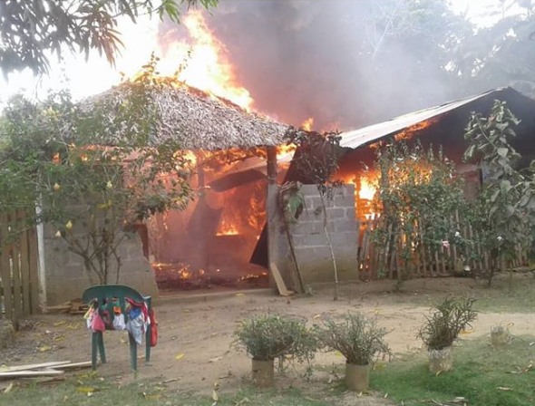 Voraz incendio dejó en la calle a una familia en Canalete