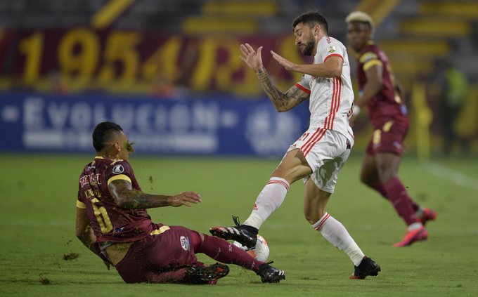 Tolima no aprovechó la localía y empató ante Inter de Brasil por Libertadores