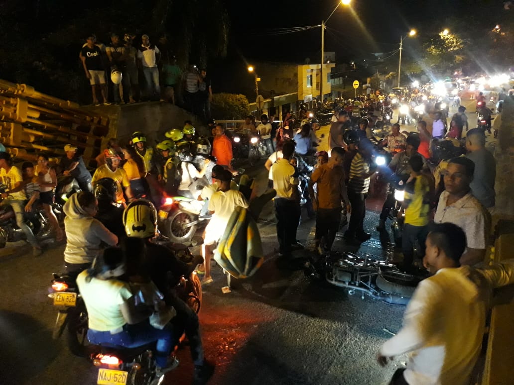 Borrachos provocaron accidente de tránsito en la margen izquierda de Montería
