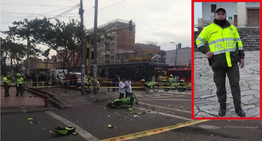 Policía murió en aparatoso accidente de tránsito