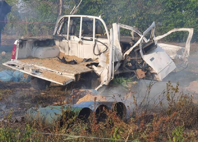 Iba cargado con explosivos y detonó cerca del batallón del Ejército de Saravena