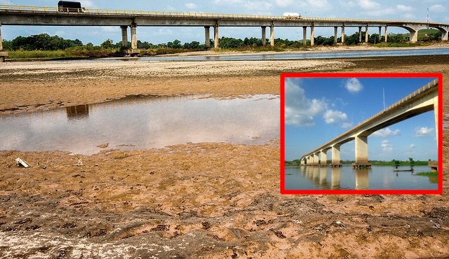 Que sequía tan brava, a la altura del municipio de Plato se secó el Río Magdalena