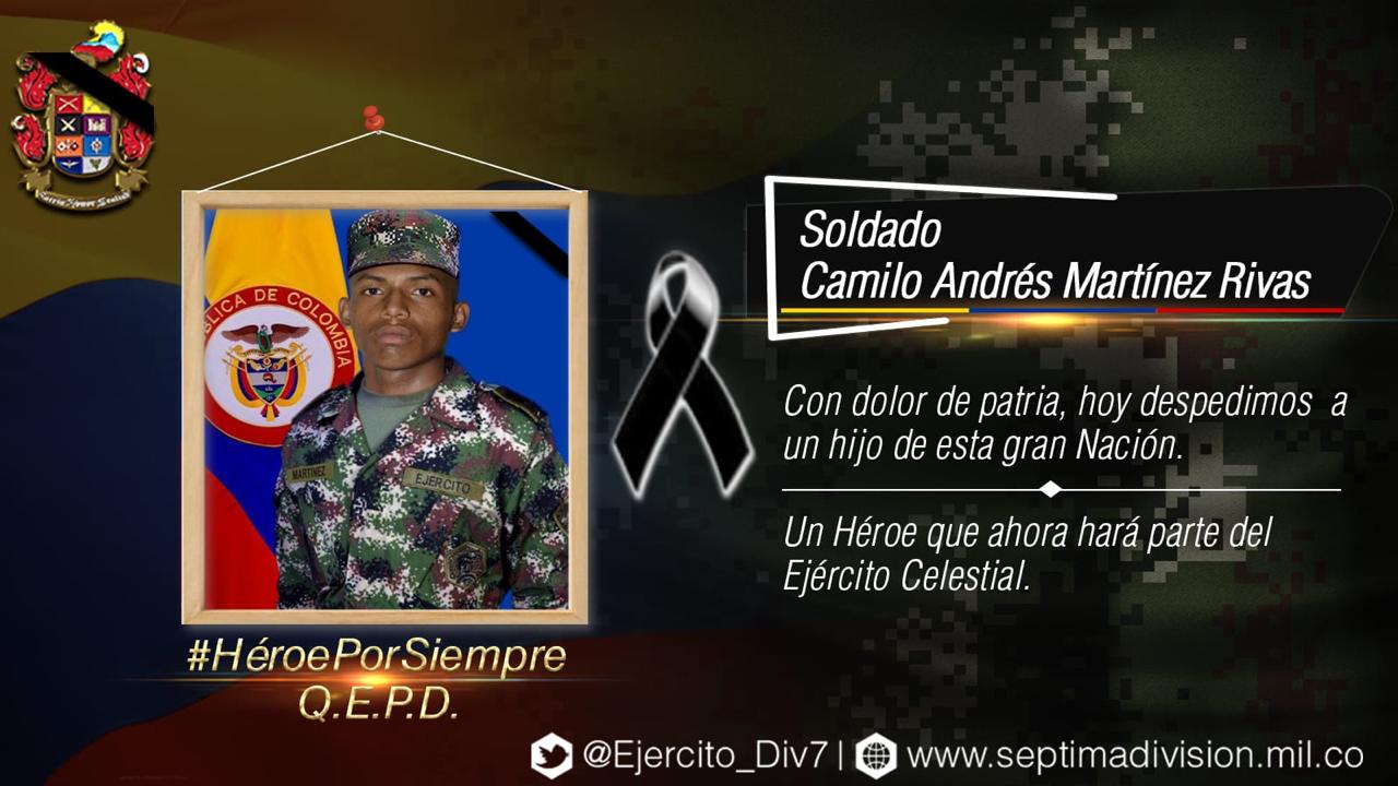 Córdoba se viste de luto, atentado con explosivo dejó a un soldado cordobés muerto en Tarazá, Antioquia