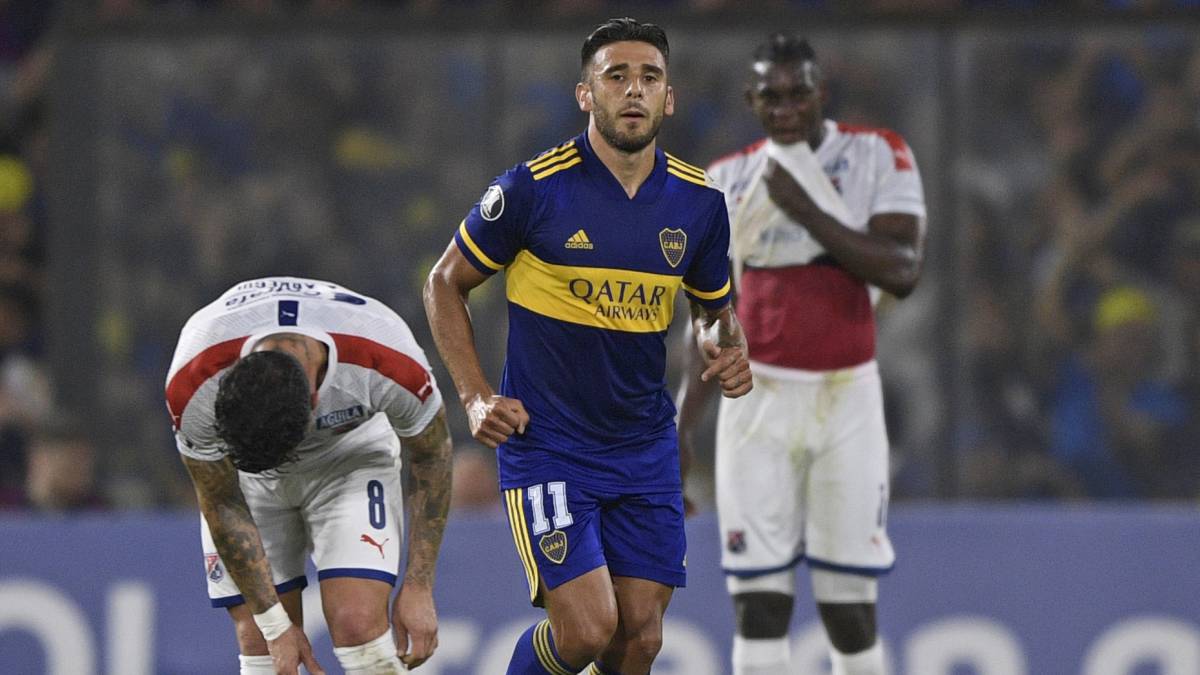 Boca atendió con goleada al Medellín en la Bombonera